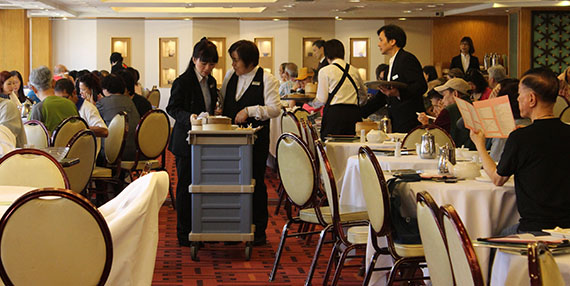 Dim sum no Jade Garden, Hong Kong