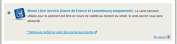 Borne libre service Borne libre service