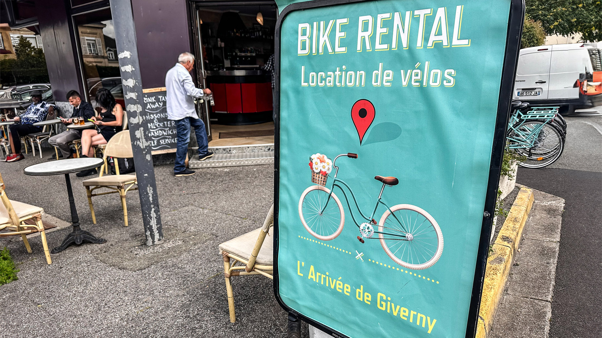 Aluguel de bicicletas em Giverny