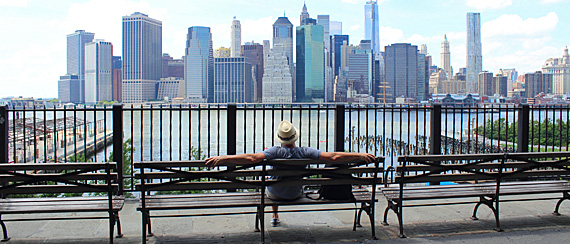 NY: travessia da Brooklyn Bridge à Brooklyn Heights Promenade 1