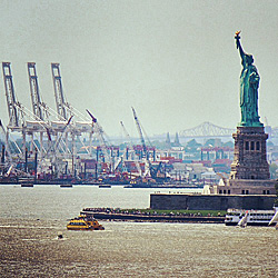 Vista da Brooklyn Bridge