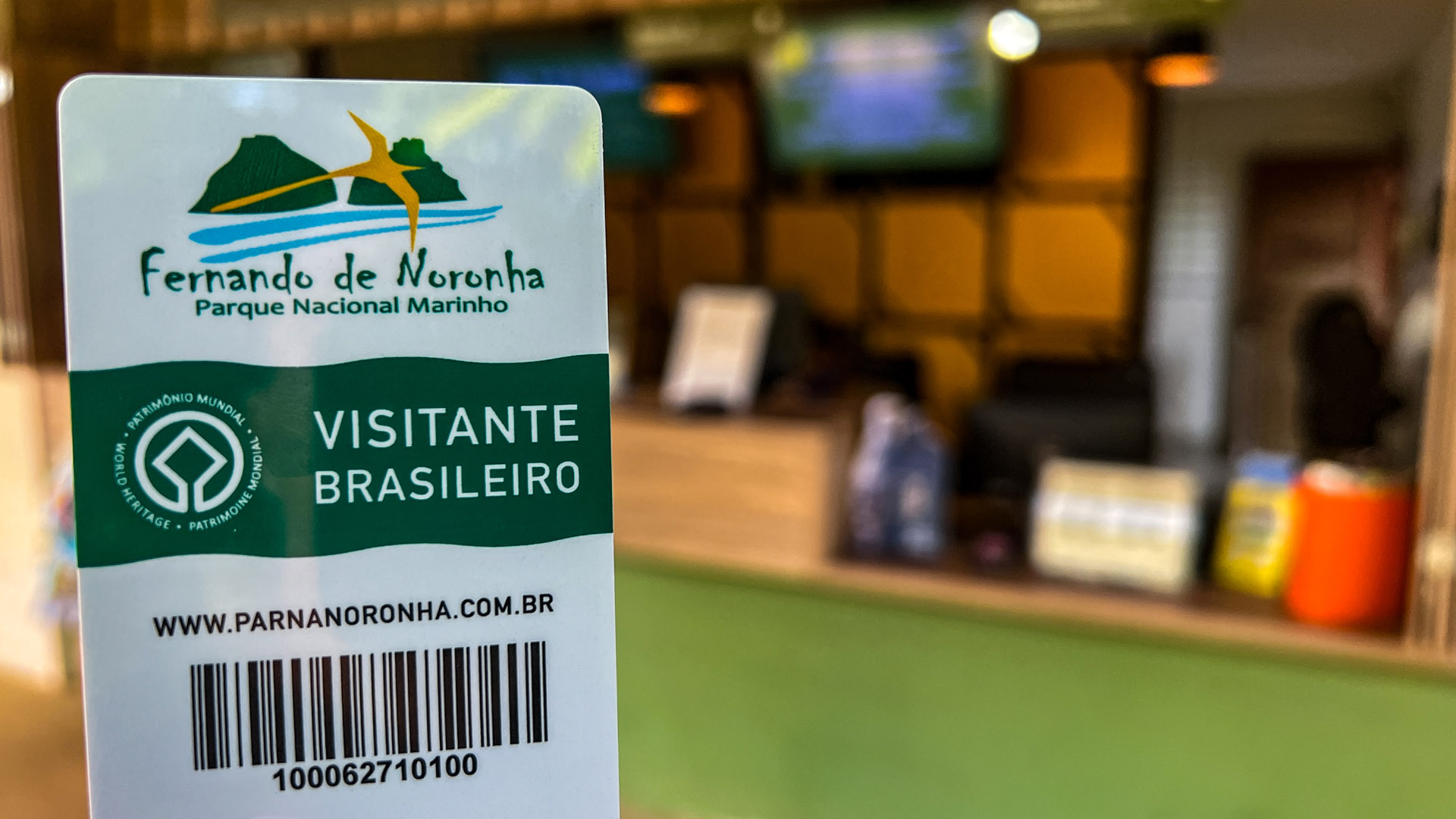 Ingresso para o parque nacional