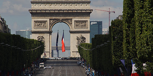 Arco do Triunfo no dia 14 de Julho