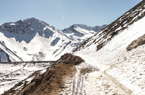 Estrada para o Embalse el Yeso