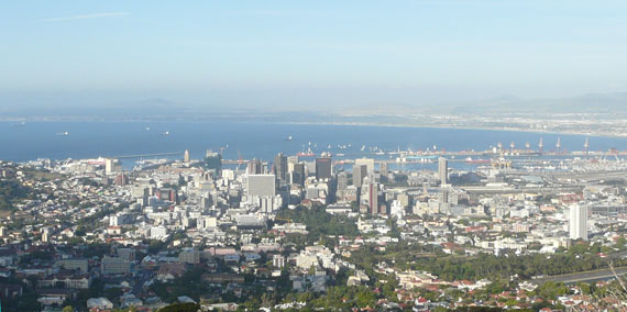 Cidade do Cabo, vista da Table Mountain