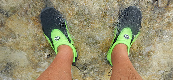 San Andrés Colômbia dicas: sapatilhas aquáticas