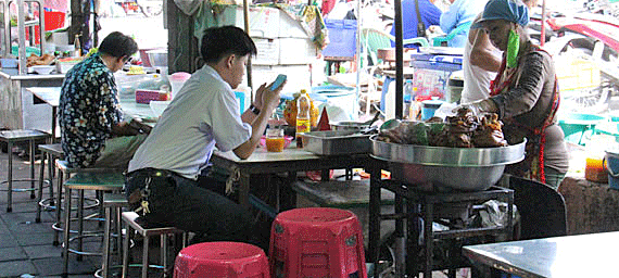 Comida de rua na Tailândia