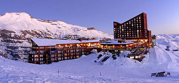 Valle Nevado: anoitecer