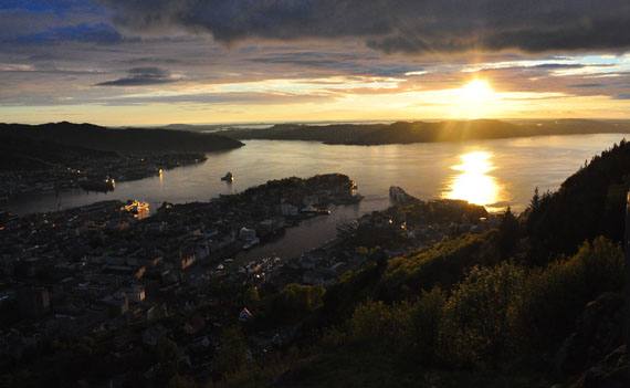 Vista do Monte Fløyen