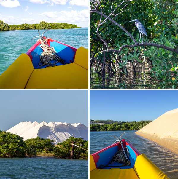 Passeio de barco em Galinhos