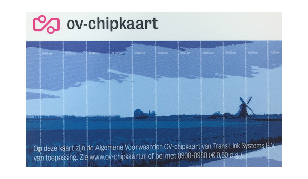 transporte em Amsterdã: ov-chipkaart