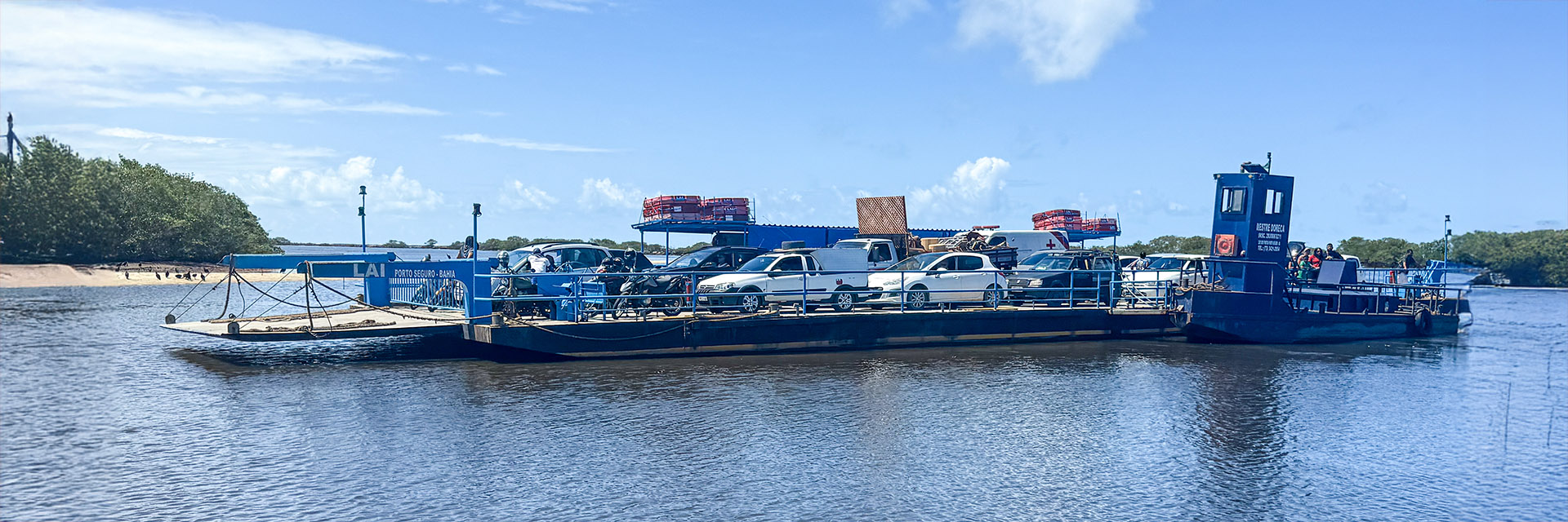 Como chegar a Santo André da Bahia - travessia de balsa