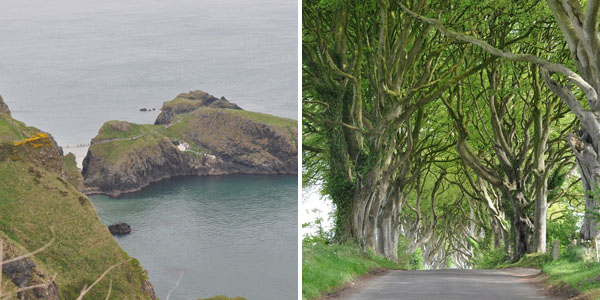 Carrick-a-Rede e Dark Hedges