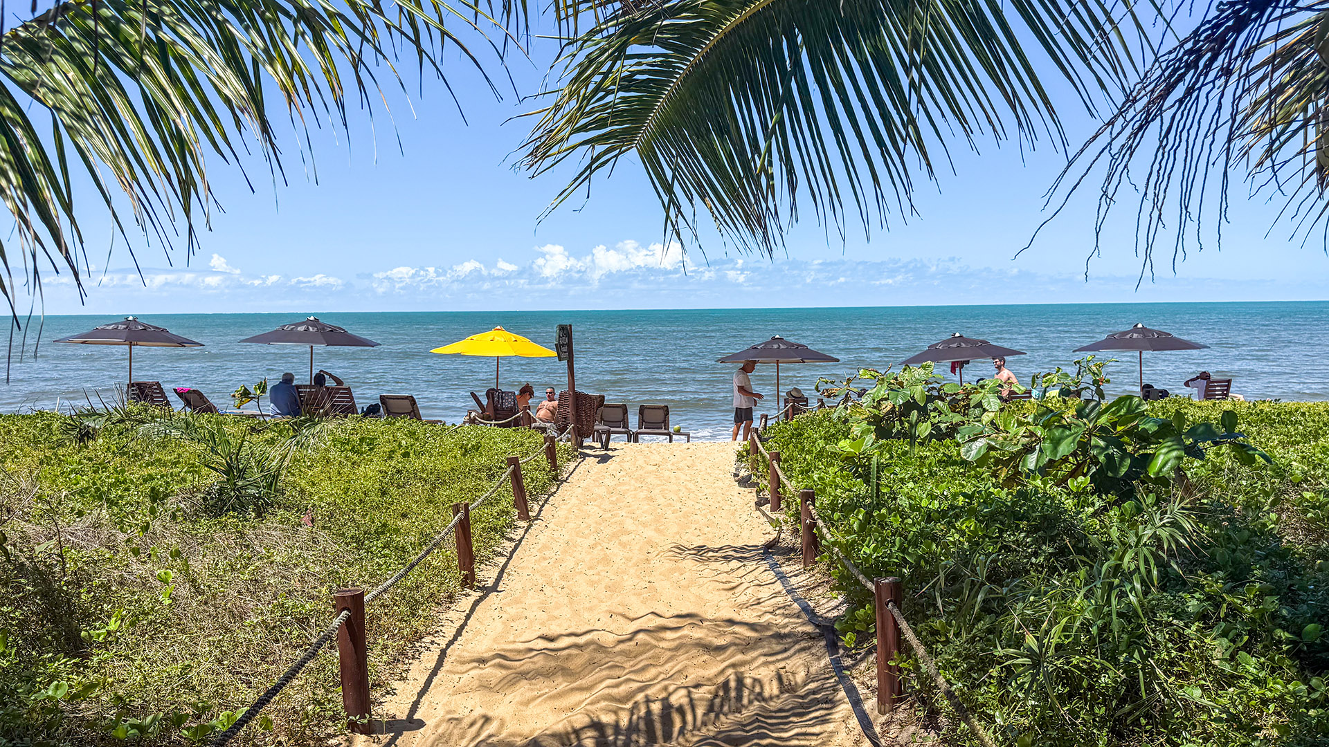 Bar de praia da pousada Vila Araticum Santo André