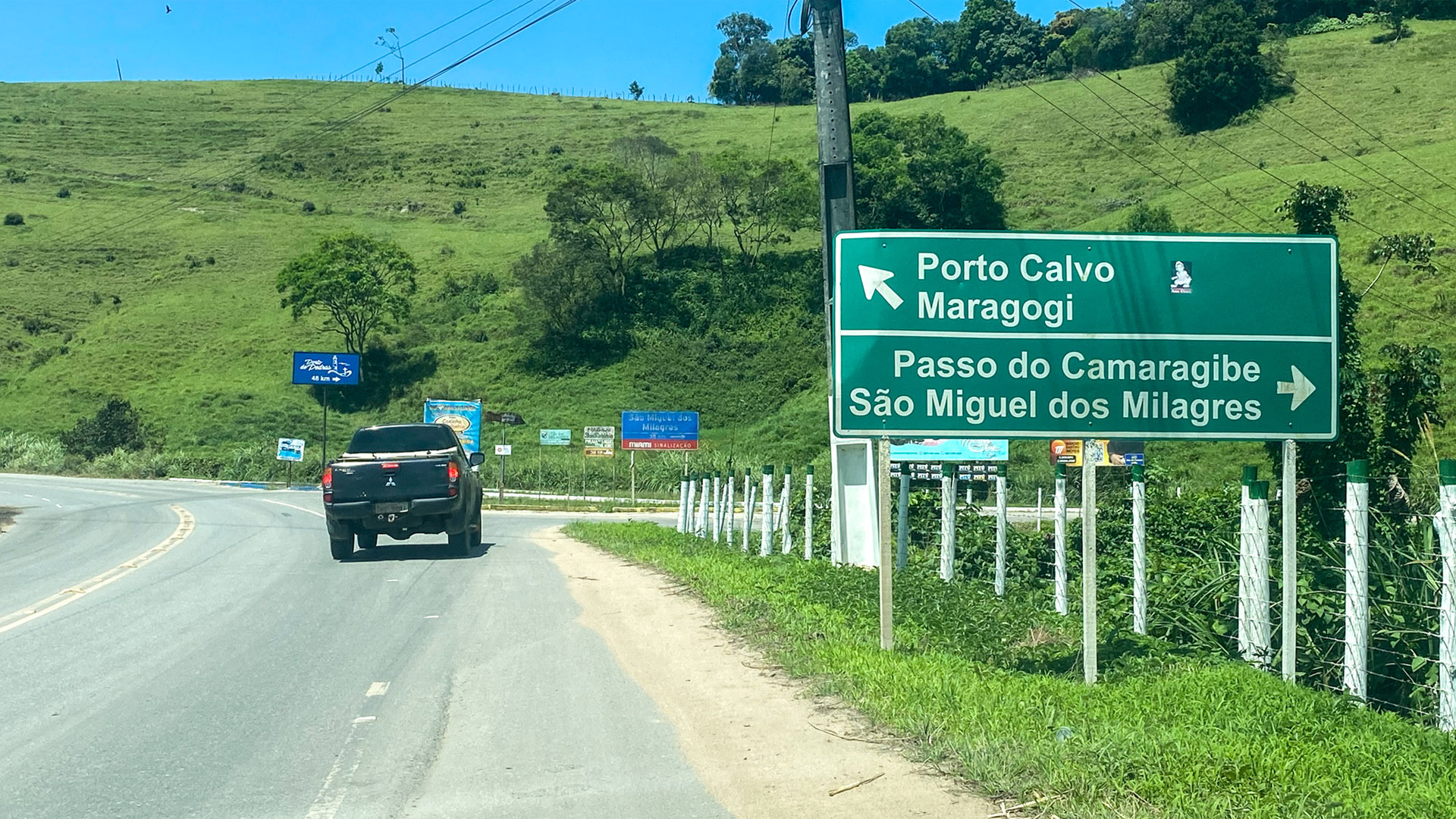 Como chegar a São Miguel dos Milagres: entrada da Rota Ecológica 