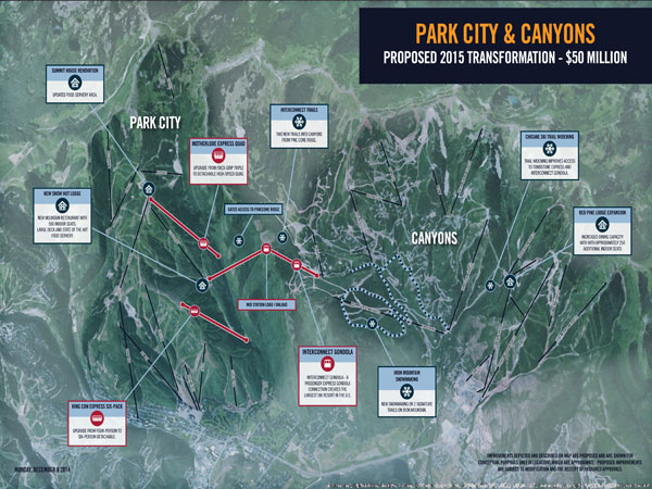 Mudanças Park City e Canyons Resort, em Utah