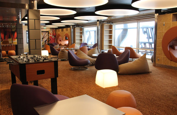 The Living Room, o espaço teen do Quantum of the Seas