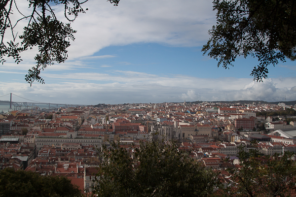 Vista do castelo de São Jorge