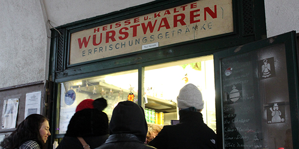 comida de rua no Naschmarkt em viena