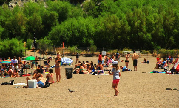 Praia do lago Lácar, San Martín de Los Andes