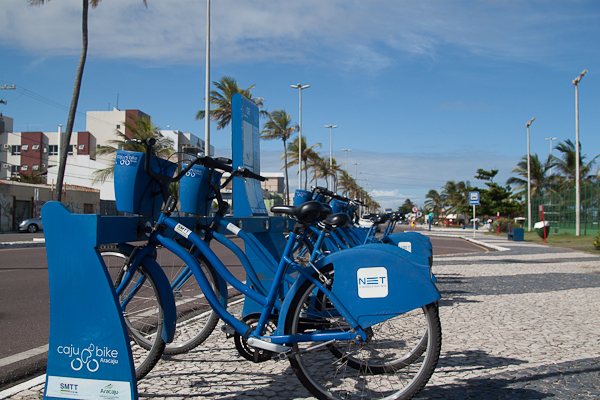 Bicicletas da Caju Bike, em Aracaju