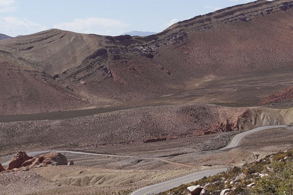 Paso Jama, na fronteira entre Chile e Argentina