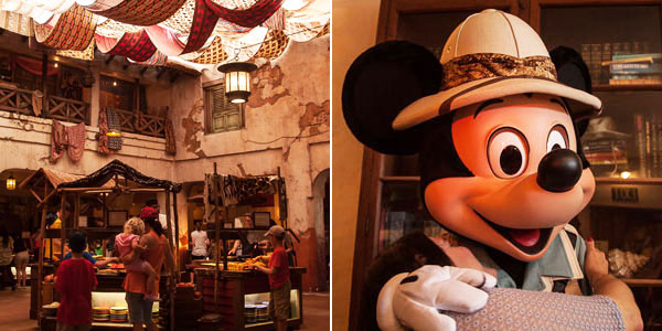 Restaurantes com personagens na Disney