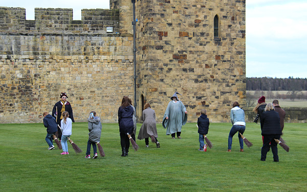 Vôo de vassoura no Alnwick Castle