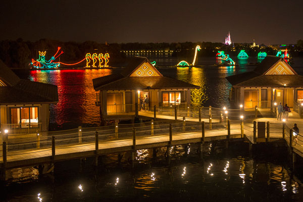 Electrical Water Pageant vista do Polynesian 