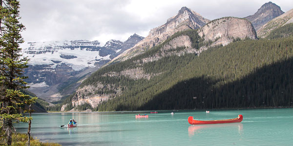Vista de Lake Louise, em Banff