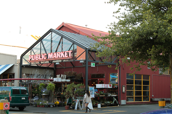 Uma das entradas do mercado de Granville Island