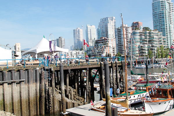 Marina em Granville Island, em Vancouver