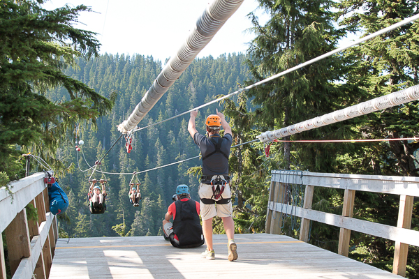 Tirolesa chega ao fim no Grouse Mountain