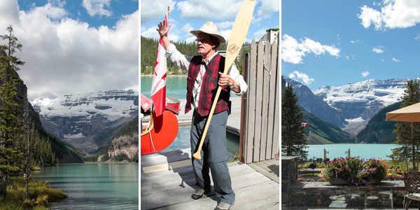 Guia do passeio de canoa pelo Lake Louise