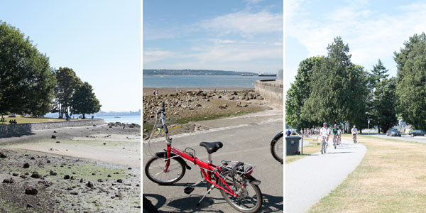 Detalhes de passeio de bicicleta pelo Stanley Park