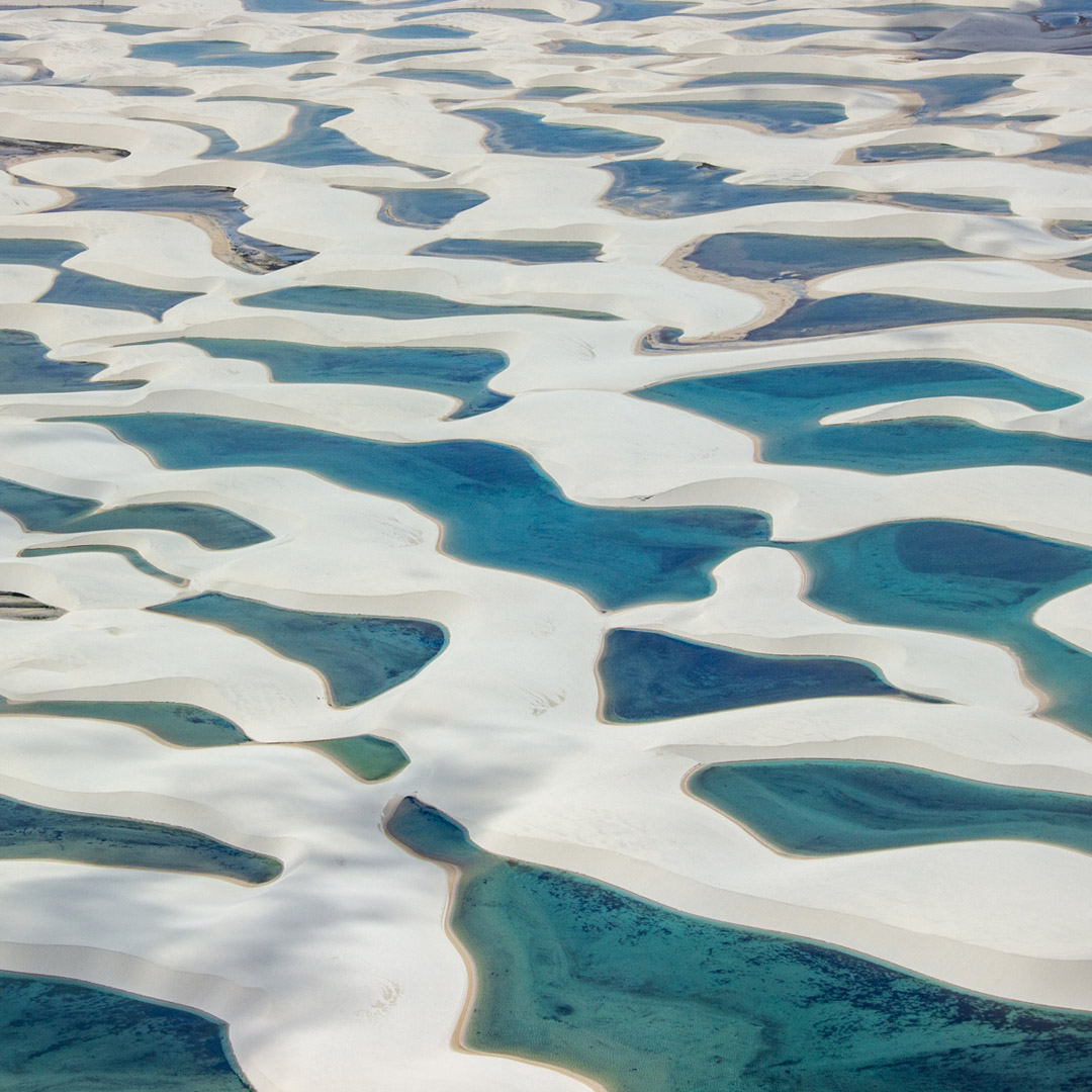 Lençóis Maranhenses sobrevoo do parque nacional