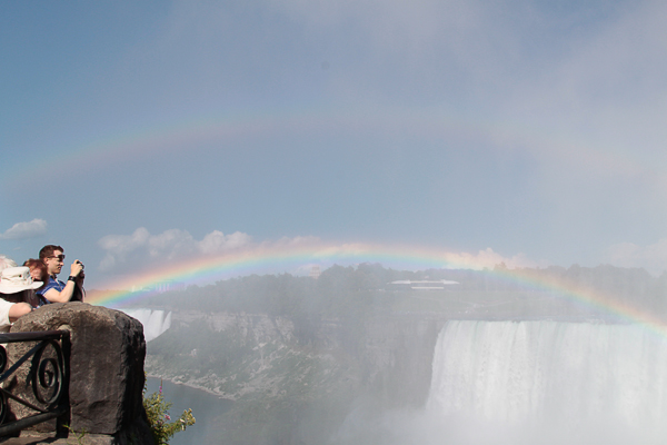 Arco íris em Niagara Falls