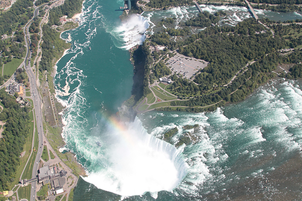 Vista aérea das Cataratas