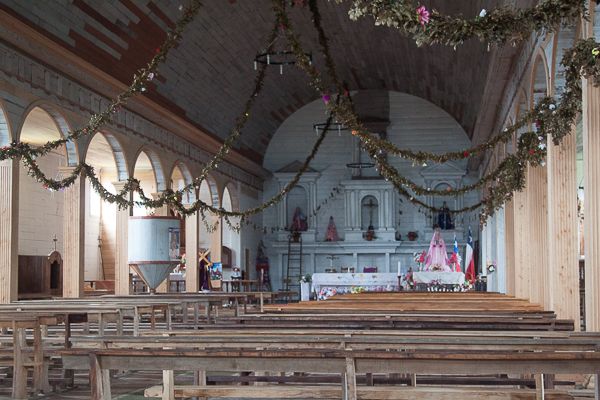 Altar da igreja de Quinchao