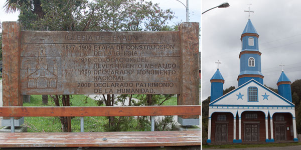 Fachada e placa em Tenaun