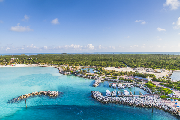 Chegada a Castaway Cay