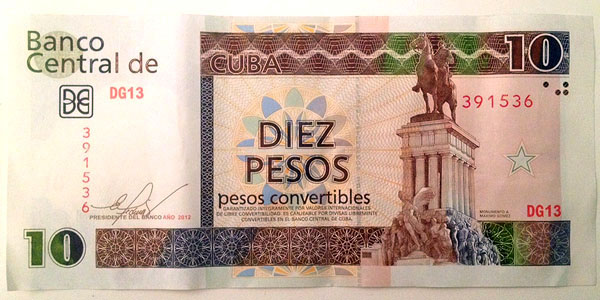 Cuba CUC bilhete