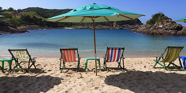 Praia em abril: Ferradurinha, Búzios