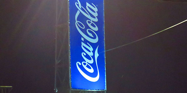 Coca Cola azul