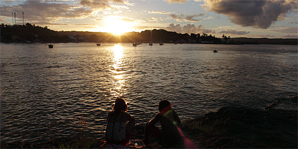 Pôr do sol no Rio de Contas