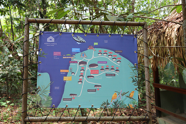 Mapa da região no Anavilhanas Jungle Lodge