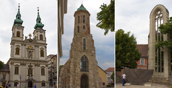 Budapeste: igrejas de Sant'Ana e Maria Madalena