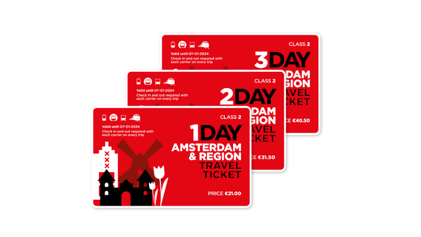 Amsterdã: qual o melhor passe de transporte e como usar bonde e metrô 16 Amsterdam & Region Travel ticket - Passes de transporte em Amsterdã