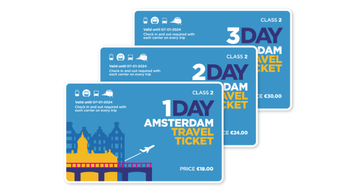 Amsterdã: qual o melhor passe de transporte e como usar bonde e metrô 14 Amsterdam Travel Ticket - Passes de transporte em Amsterdã
