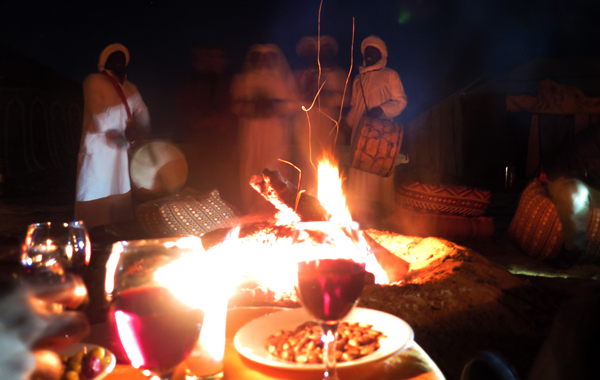 marrocos acampamento deserto